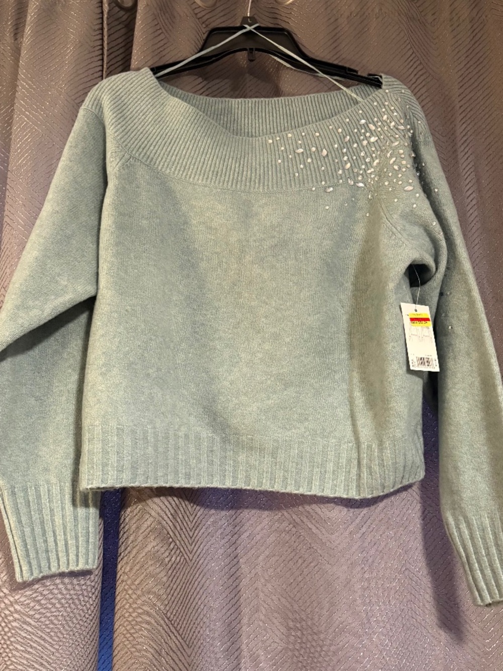 Nine West Bejeweled Sweater NWT - Size L